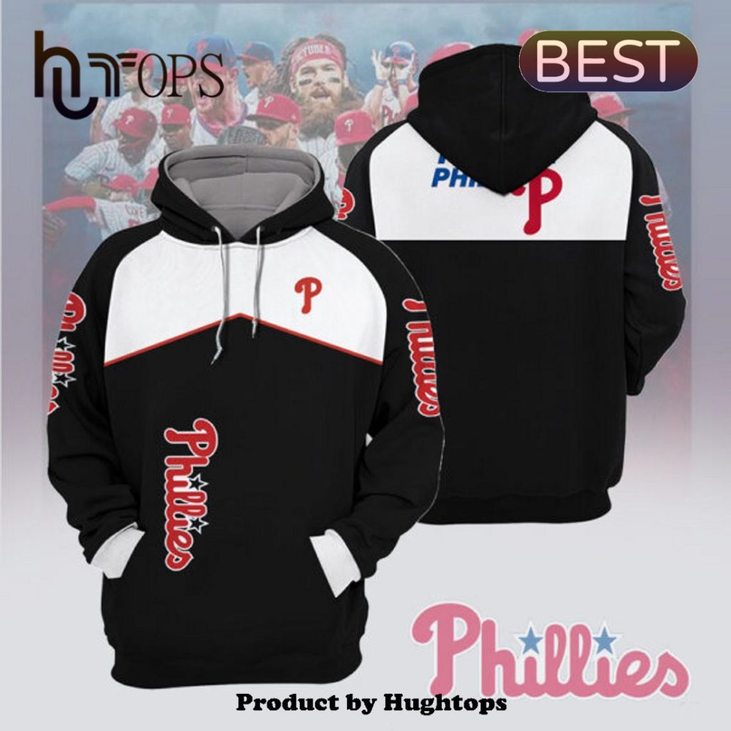 Philadelphia Phillies High Quality Printed Black Hoodie