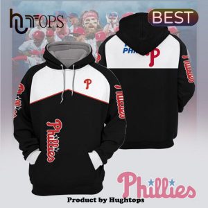 Philadelphia Phillies High Quality Printed Black Hoodie