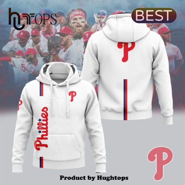 Philadelphia Phillies High Quality Printed White Hoodie