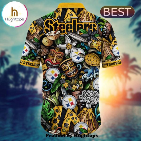 Pittsburgh Steelers Flower Hawaii Shirt For Fans, Summer Football Shirts