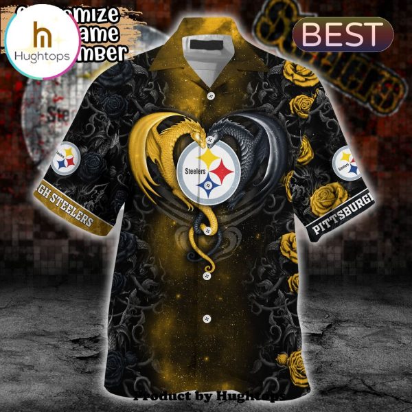 Pittsburgh Steelers Rose Dragon Hawaii Shirt For Sports Enthusiasts