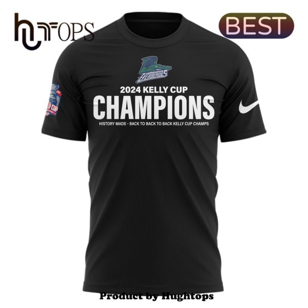 Premium 2024 Florida Everblades Champions Black Hoodie