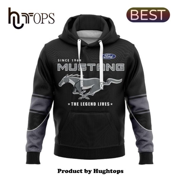 Premium Ford Mustang Sports Black Printed Hoodie