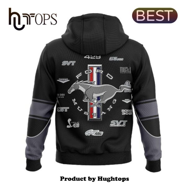 Premium Ford Mustang Sports Black Printed Hoodie