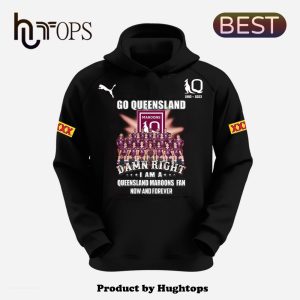 Premium Queensland Maroons 2023 Champion Black Hoodie