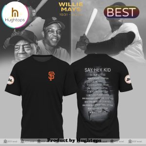 Premium Willie Mays Black San Francisco Giants Hoodie