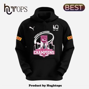 Queensland Maroons-State Of Origin Champion Black Hoodie