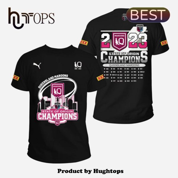 Queensland Maroons-State Of Origin Champion Black Hoodie