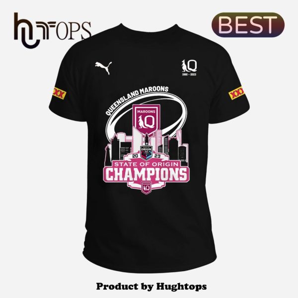 Queensland Maroons-State Of Origin Champion Black Hoodie