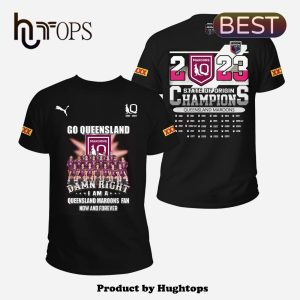 Queensland Maroons-State Of Origin Champion Premium Black Shirt