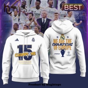 Real Madrid Champions 15 UCL White Hoodie