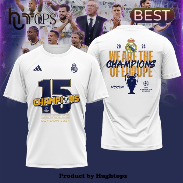 Real Madrid Champions 15 UCL White Hoodie