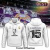 Real Madrid King Of Champions League London24 White Hoodie