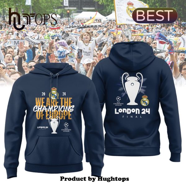 Real Madrid – UCL Champions Of Europe Navy Hoodie