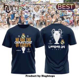 Real Madrid – UCL Champions Of Europe Navy T-Shirt, Cap