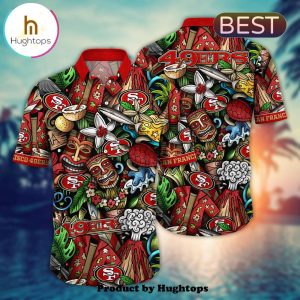 San Francisco 49ers Flower Hawaii Shirt For Fans, Summer Football Shirts