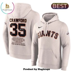 San Francisco Giants Cream Brandon Crawford Hoodie