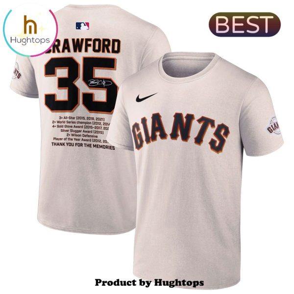 San Francisco Giants Cream Brandon Crawford Hoodie