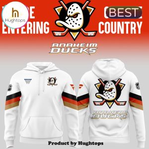 Special 2024 Anaheim Ducks Orange Country White Hoodie, Jogger, Cap