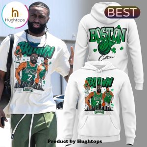 Special 2024 New Jaylen Brown White Hoodie, Jogger, Cap