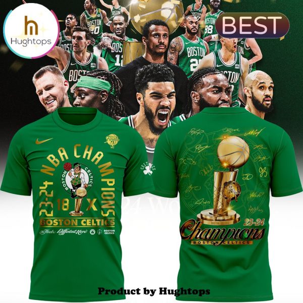 Special Boston Celtics 18-Time Finals Champions Green Shirt