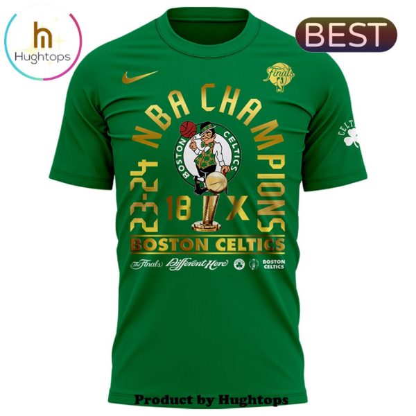 Special Boston Celtics 18-Time Finals Champions Green Shirt