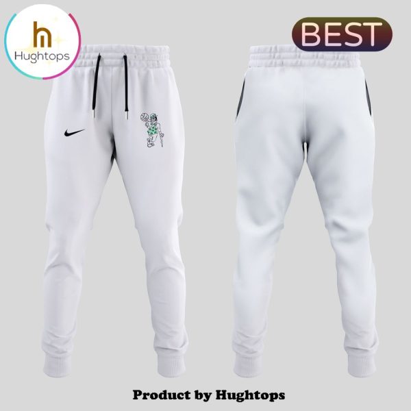 Special Edition Boston Celtics Basketball Team White Hoodie, Jogger, Cap