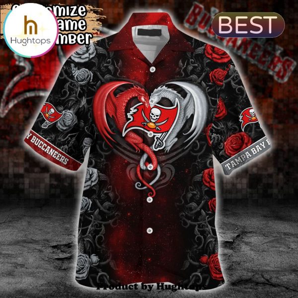 Tampa Bay Buccaneers Rose Dragon Hawaii Shirt For Sports Enthusiasts