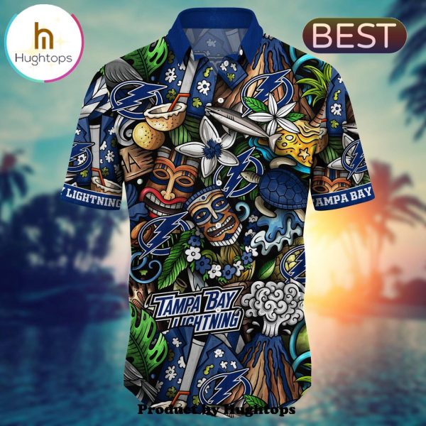 Tampa Bay Lightning Flower Hawaii Shirt For Fans, Summer Football Shirts