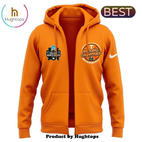 Tennessee Baseball Champion 2024 NCAA Zip Hoodie, Jogger, Cap