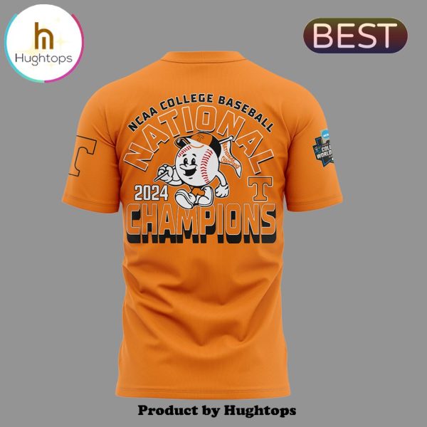 Tennessee Volunteers 2024 Funny Baseball Champions Orange Shirt