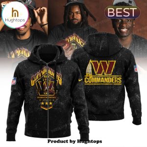 The Wild Collective Black Washington Commanders Band Black Hoodie