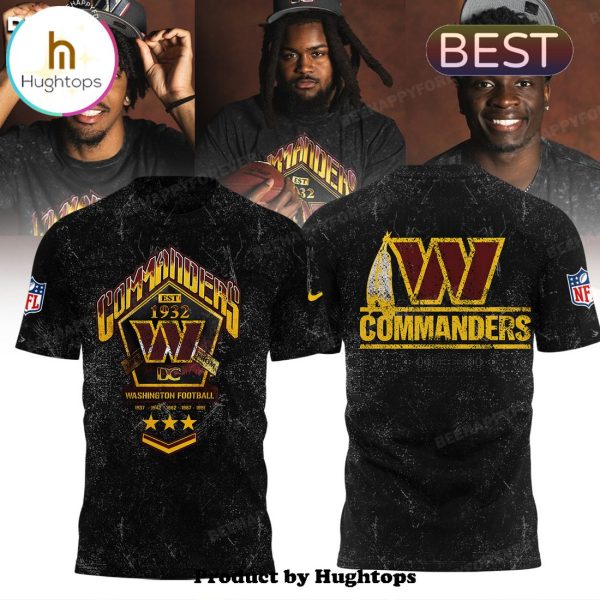 The Wild Collective Black Washington Commanders Band Black Hoodie