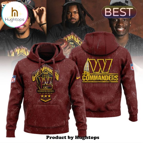 The Wild Collective Black Washington Commanders Band Red Hoodie