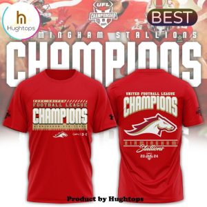 UFL Birmingham Stallions Special 2024 Champions Red Shirt