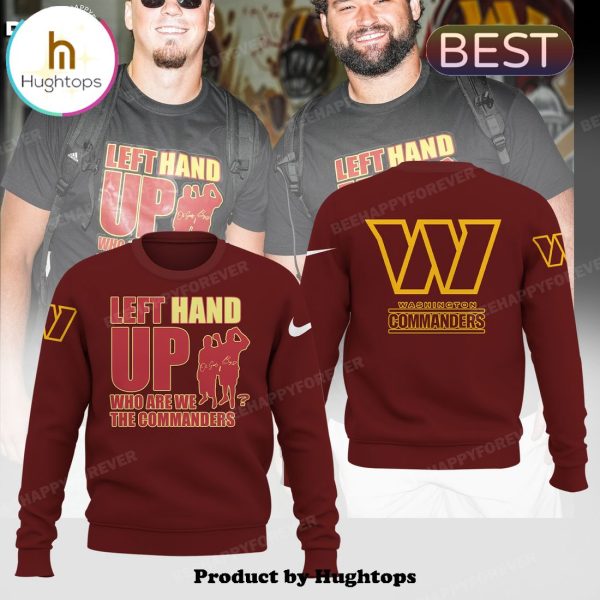 Washington Commanders Left Hand Up Red Hoodie