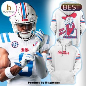 White & Powder Special Blue Ole Miss Rebels Hoodie, Jogger, Cap