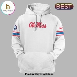 White & Powder Special Blue Ole Miss Rebels Hoodie, Jogger, Cap