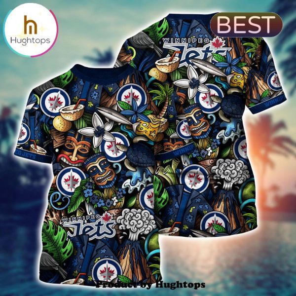 Winnipeg Jets Flower Hawaii Shirt For Fans, Summer Football Shirts