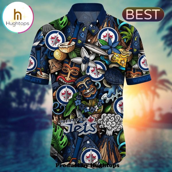 Winnipeg Jets Flower Hawaii Shirt For Fans, Summer Football Shirts