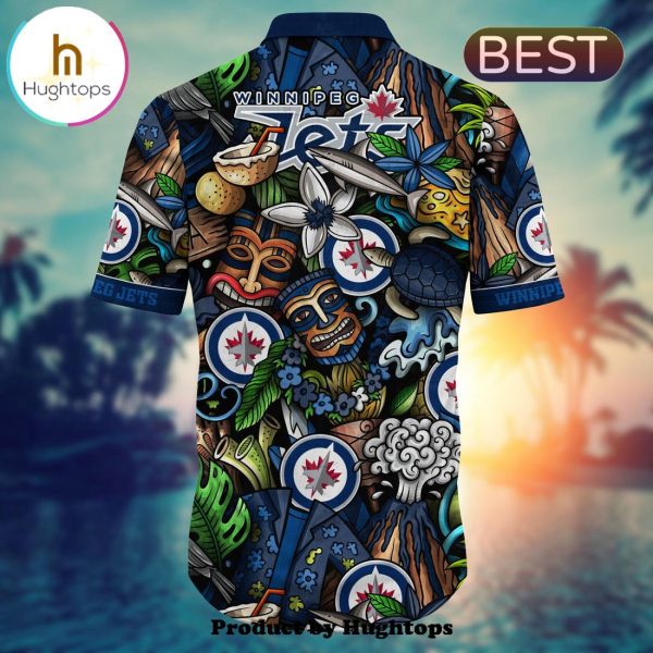 Winnipeg Jets Flower Hawaii Shirt For Fans, Summer Football Shirts