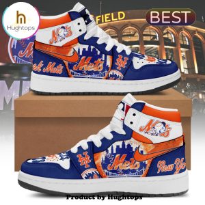 2024 Custom New York Mets Sports Gifts Air Jordan 1 Sneaker