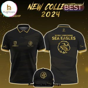 2024 Manly Warringah Sea Eagles NRL Golden Polo Shirt