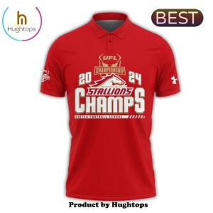 2024 Special Birmingham Stallions UFL Champions Polo – Red