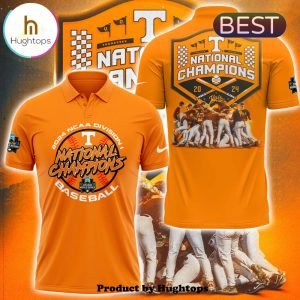 2024 Tennessee Baseball Champion Division Orange Polo Shirt