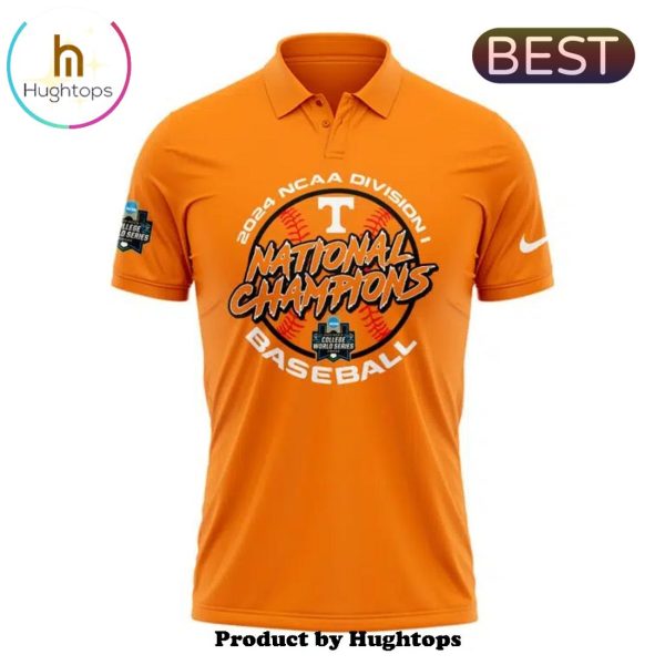 2024 Tennessee Baseball Champion Division Orange Polo Shirt