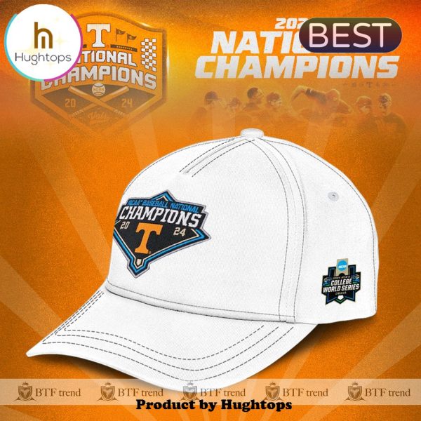 2024 Tennessee Volunteers Men’s Baseball Champions White Classic Cap