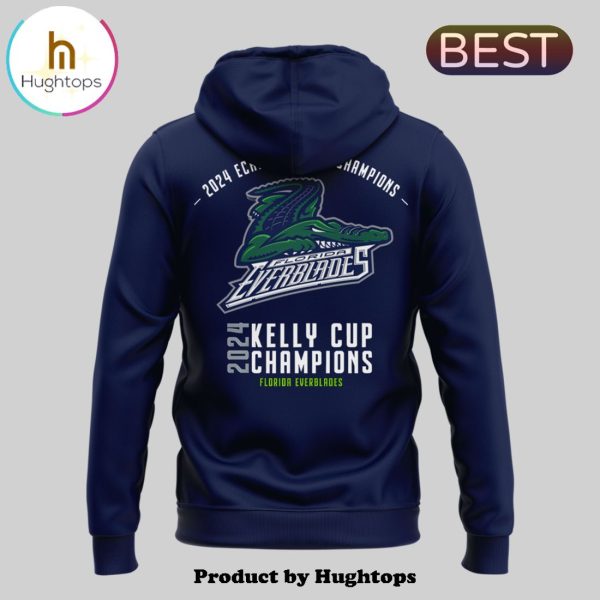 4Times Back 2 Back Florida Everblades Champion Hoodie, Cap