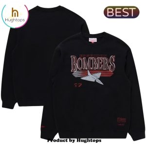 AFL Essendon Bombers Football Black Sweatshirt Hoodie