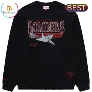 AFL Essendon Bombers Football Black Sweatshirt Hoodie